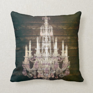 Bröllop för ljuskrona för vintageladugård Wood Kudde