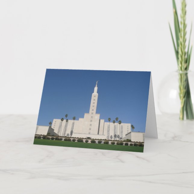 BRÖLLOP FÖR LOS ANGELES TEMPELKORT KORT (Framsida)