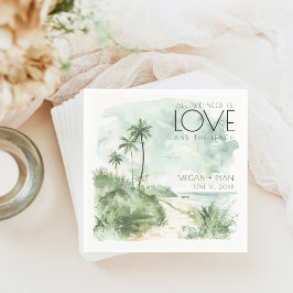 Bröllop för målfärg för vått underlag pappersservett