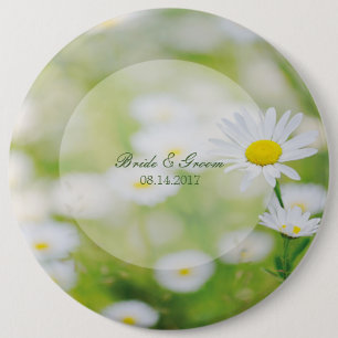 Bröllop för sommar för daisydaisyblomma blom- knapp