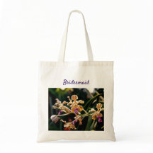 Bröllop Förlovning Bridesmaid Orchid Tote Bag