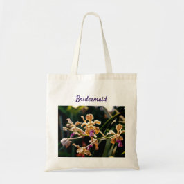 Bröllop Förlovning Bridesmaid Orchid Tote Bag Tygkasse