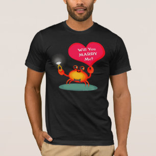 Bröllop Förlovning Crab Shirt T