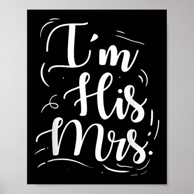 Bröllop Förlovning Im Hans Bride Gift Idea Gro Poster (Framsidan)