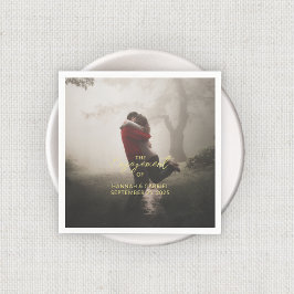 Bröllop Förlovningsfest Lägg till bild Pappersservett