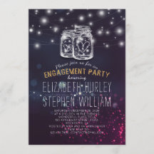 Bröllop Förlovningsfest Mason Burk Lila Ljus 