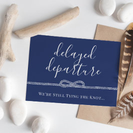 Bröllop Försenat - Knutna Rep Meddelande Vykort