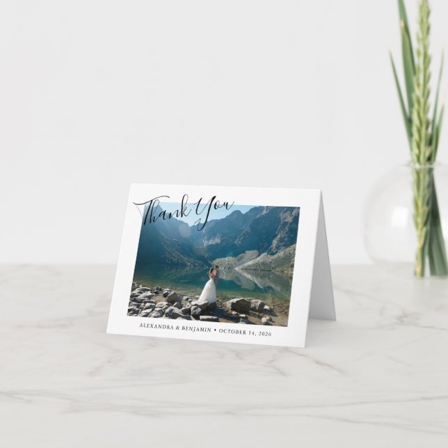 Bröllop-foto för meddelande om minimal Anpassnings (Framsida)