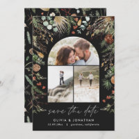 Bröllop fotoarch vattenfärgsbotanisk blommigt