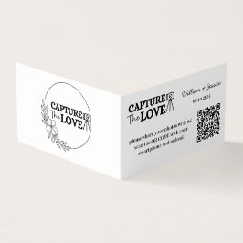 Bröllop-fotodelning med QR-kod Kort