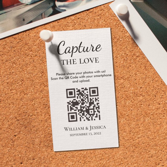 Bröllop-fotodelning med QR-kod Tilläggskort (Skapare uppladdad)