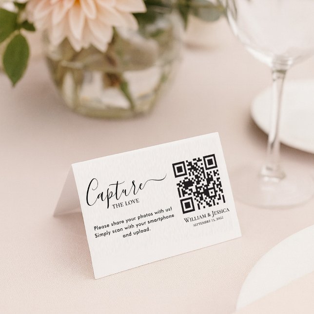  Bröllop-foton med QR-kod Kort (Skapare uppladdad)