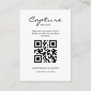  Bröllop-foton med QR-kodhöljeskort Tilläggskort