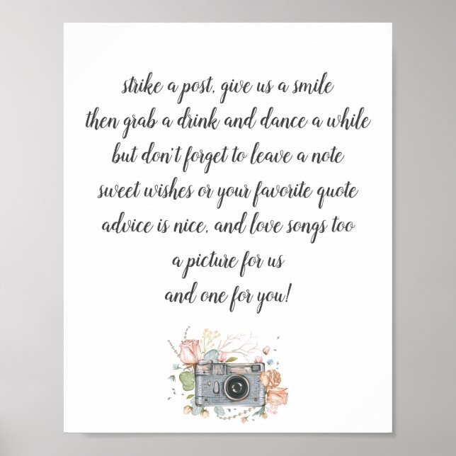 Bröllop-fotostövel bok poster (Framsidan)