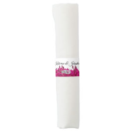 Bröllop Fuchsia Orchids på White-