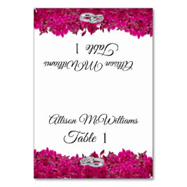 Bröllop-Fuchsia Orchids White- Bordsnummer