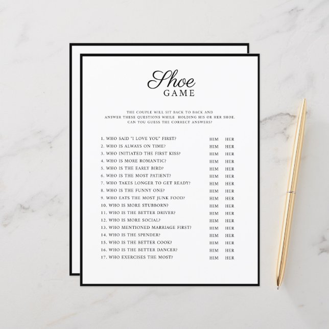 Bröllop Games, det moderna stil. (Fram/Back In Situ)