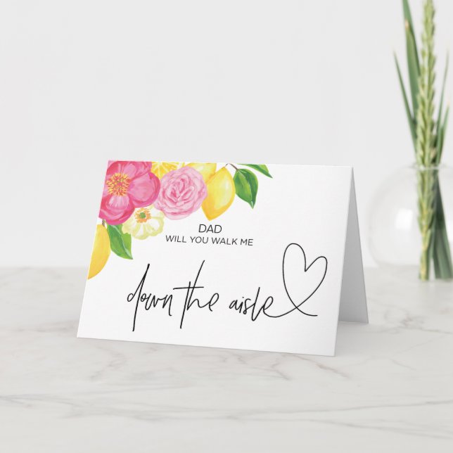 Bröllop går ner mig med Aisle från Bride Card Inbjudan (Framsida)