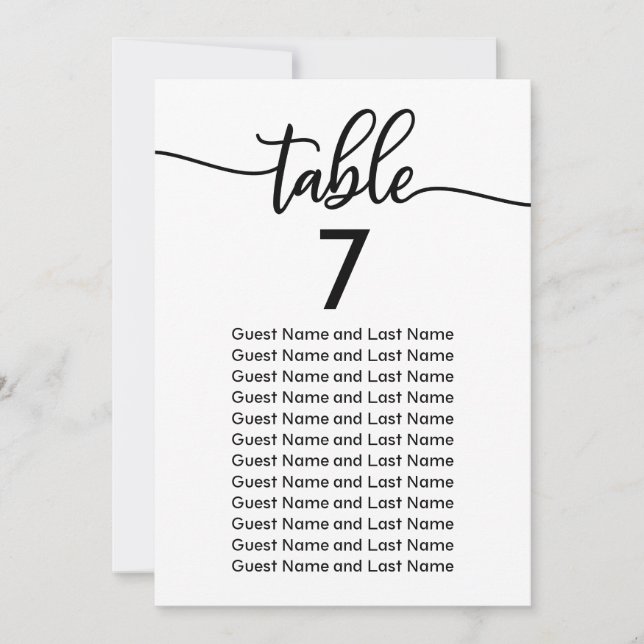 Bröllop Gästsittande modern Elegant-kalligrafi Inbjudningar (Framsida)