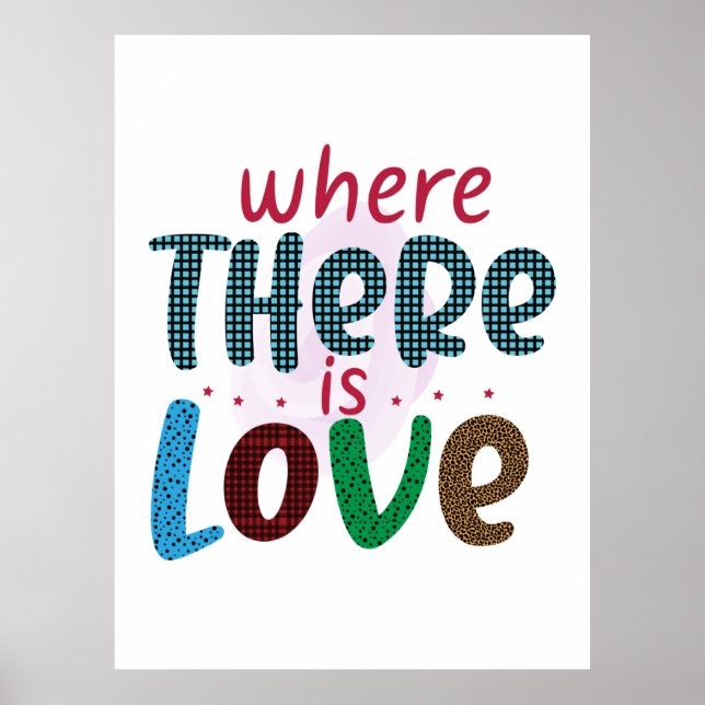 Bröllop-gåva där det finns Kärlek Poster (Framsidan)