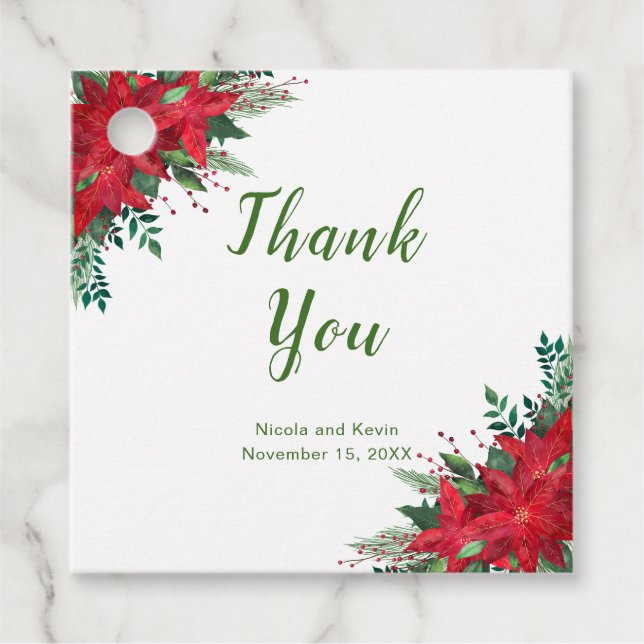 Bröllop, Gåvor Etiketter (Framsida)