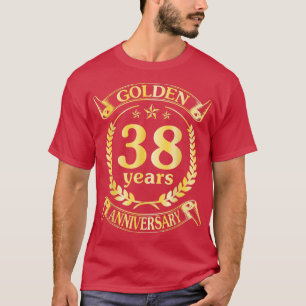 Bröllop Gift 38 År Bröllopsjubileum För Hu T Shirt