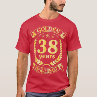 Bröllop Gift 38 År Bröllopsjubileum För Hu T Shirt