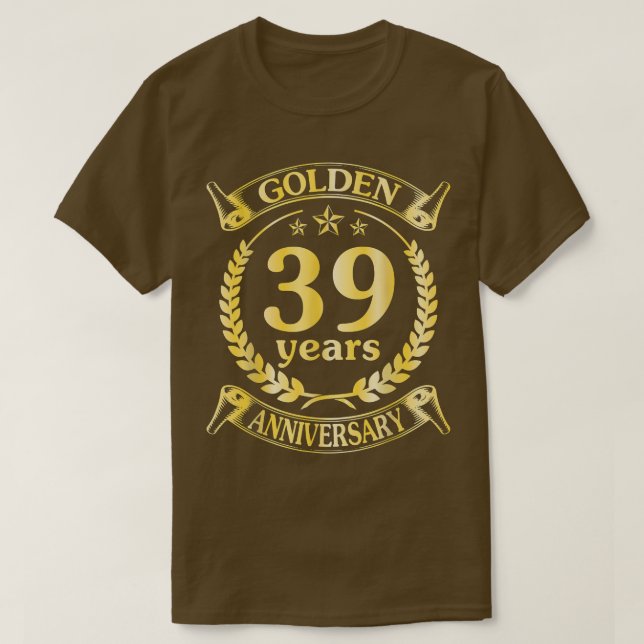 Bröllop, gift 39-årsdag för Hu T Shirt (Design framsida)
