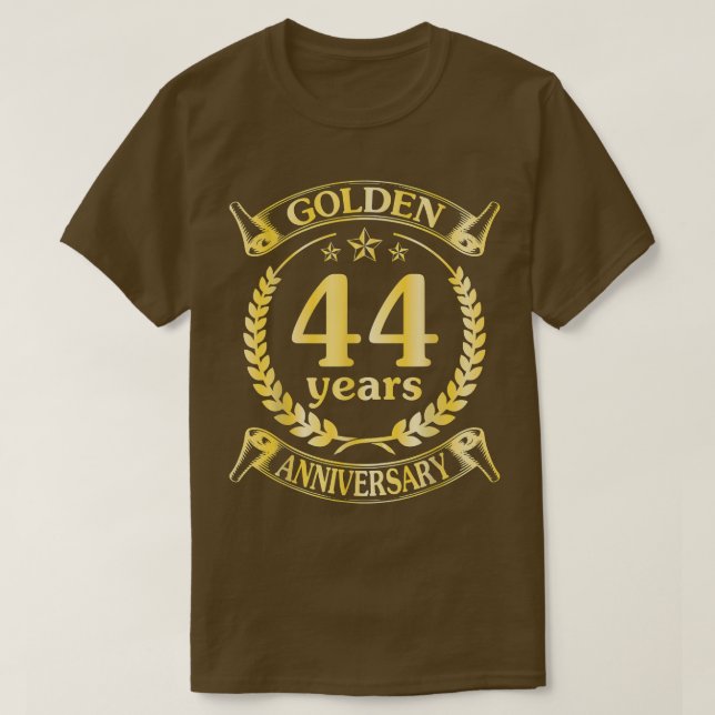 Bröllop, gift 44-årsdag för Hu T Shirt (Design framsida)