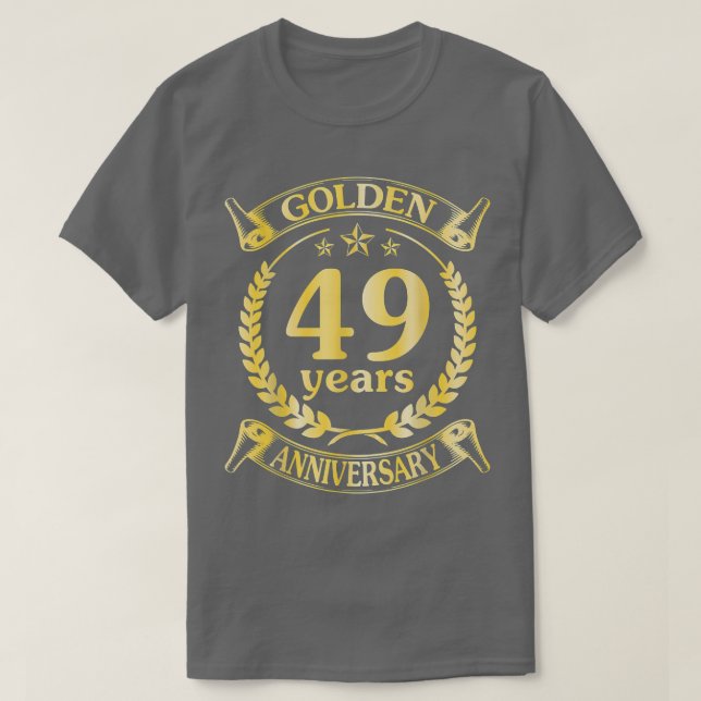 Bröllop, gift 49-årsdag för Hu T Shirt (Design framsida)