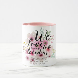 Bröllop Gift 4 Parter Bride Groom Catholique Verse Mugg