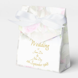 Bröllop Gift - Bride med färgad bröllop bouquet Presentaskar