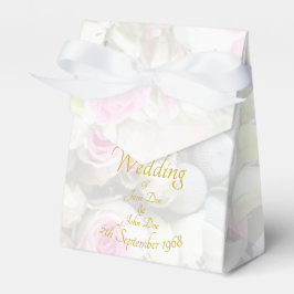 Bröllop Gift - Bride med färgad bröllop bouquet Presentaskar