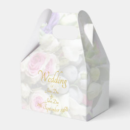 Bröllop Gift - Bride med färgad bröllop bouquet Presentaskar