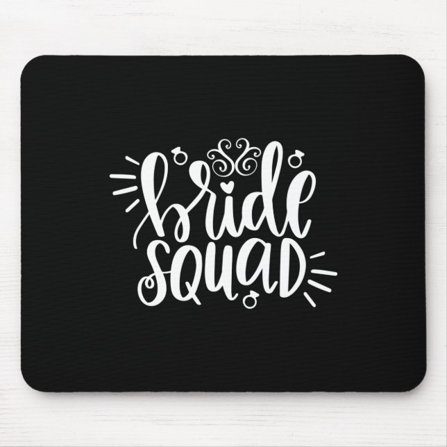 Bröllop Gift Bride Squad Musmatta (Framsidan)
