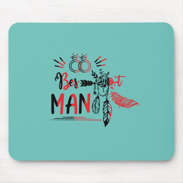 Bröllop Gift Bröllop Best Man Musmatta (Framsidan)