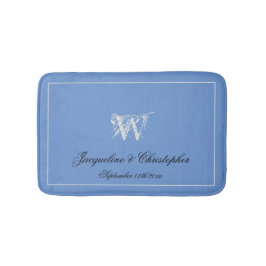 Bröllop Gift Elegant Monogram Newlyed Gift Chic Badrumsmatta