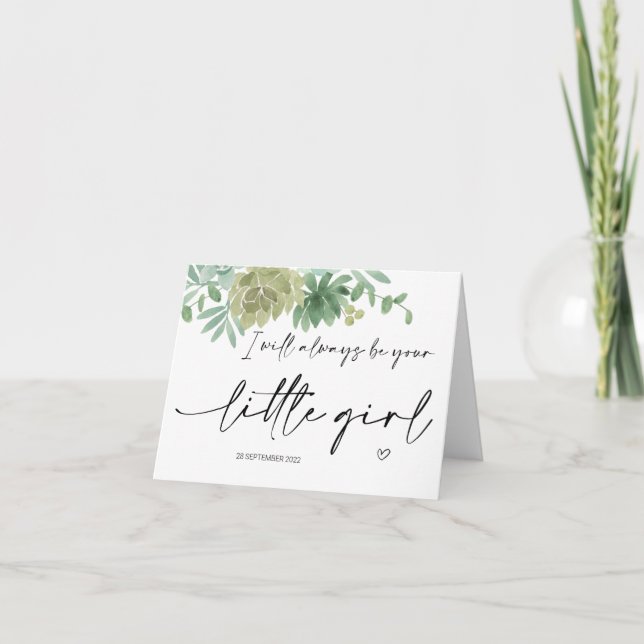 Bröllop Gift för föräldrar till Bride Mamma Pappa Kort (Framsida)