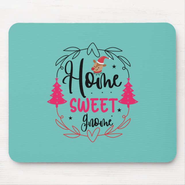 Bröllop Gift Home Sweet Gnome Musmatta (Framsidan)