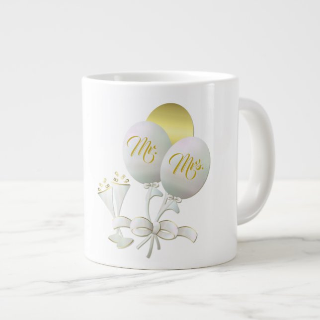 Bröllop Gift - Jumbo Mugg (Framsida höger)