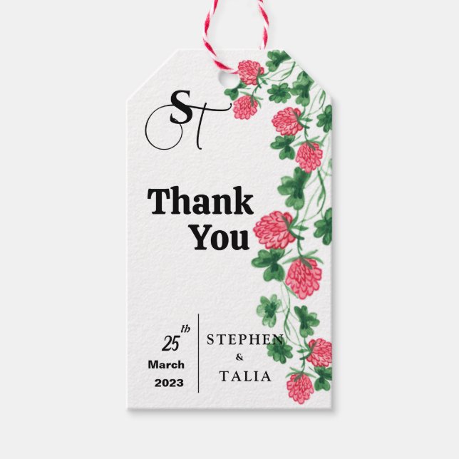 Bröllop Gift Märkre Presentetikett (Framsidan)