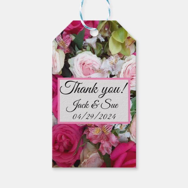 Bröllop Gift Märkre Presentetikett (Framsidan)