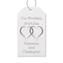 Bröllop Gift Märkre Silver Hearts