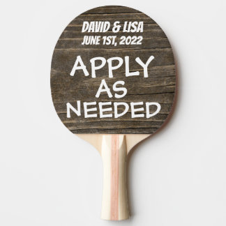 BRÖLLOP GIFT PERSONLIG FUNNY SPANKING THEME PINGISRACKET