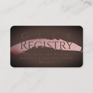 Bröllop Gift Registry Chocolate Sangria Tilläggskort