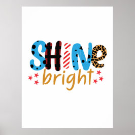Bröllop Gift Shine Bright Poster