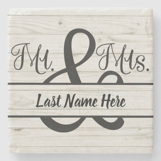 Bröllop Gift Stone Underlägg (Framsidan)