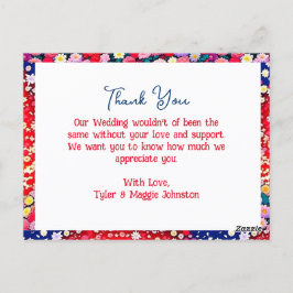 Bröllop Gift Tackkort Vykort