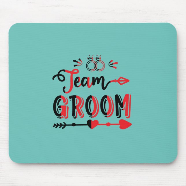 Bröllop Gift Team Groom Musmatta (Framsidan)