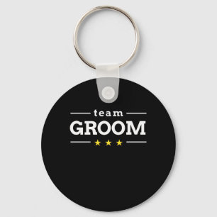 Bröllop Gift Team Groom Nyckelring